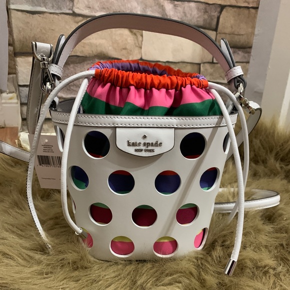 Authentic Kate spade leather drawstring Crosby😘 - Picture 6 of 14